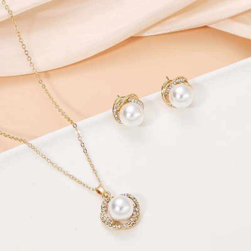 Set 2 Pièces Collier & Boucles D'oreilles En Perles De Porcelaine Et Verre – Lideva Paris – Style Bohème Chic