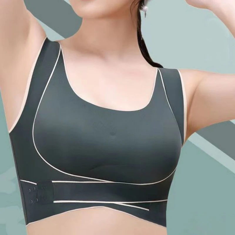 

Women Underwear Sports No Steel Ring Shockproof Gathering Anti-sagging Beautiful Back Fitness Yoga Vest Women's Bra