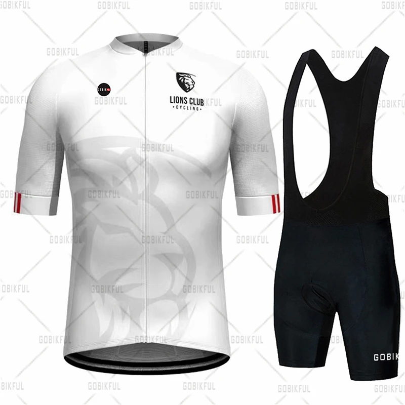 New Cycling Clothing Set gobikful Summer Men's Short Sleeve Cycling Jersey Shorts Suit MTB Clothing Ciclismo