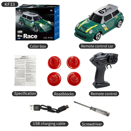 2026 New Kf20 1:64 Drift Rc Car Four-wheel remote-controlled racing car Full proportions Desk Competition Toy Boys Ideal gifts. - Image 9