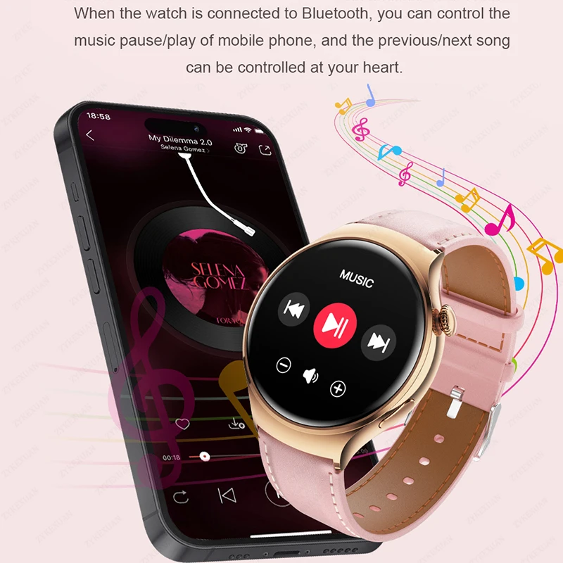 2023 GPS ȭ ġ 4 ̴ Ʈġ , AMOLED 360*360 HD ȭ, ü  NFC ̵ Ʈġ