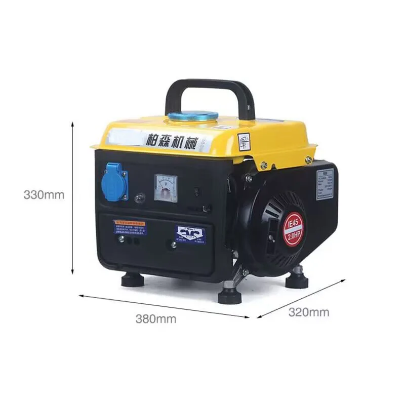 NEW NEW 220V 650W Small Noise Gasoline Generator Portable Household Micro Two-Stroke Single Phase Gasoline Generator