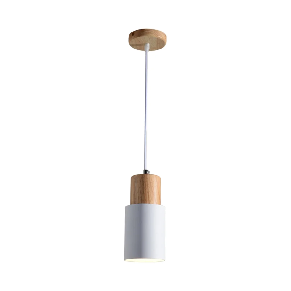 

Small Chandelier Cylindrical Chandelier Macaron Chandelier Shade Nordic Ceiling Lamp,White(Without Bulb)