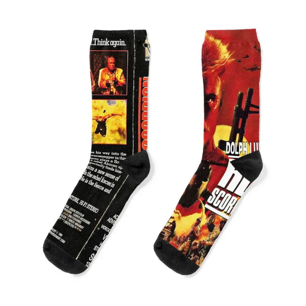 

Red Scorpion VHS Socks custom halloween Socks Woman Men's