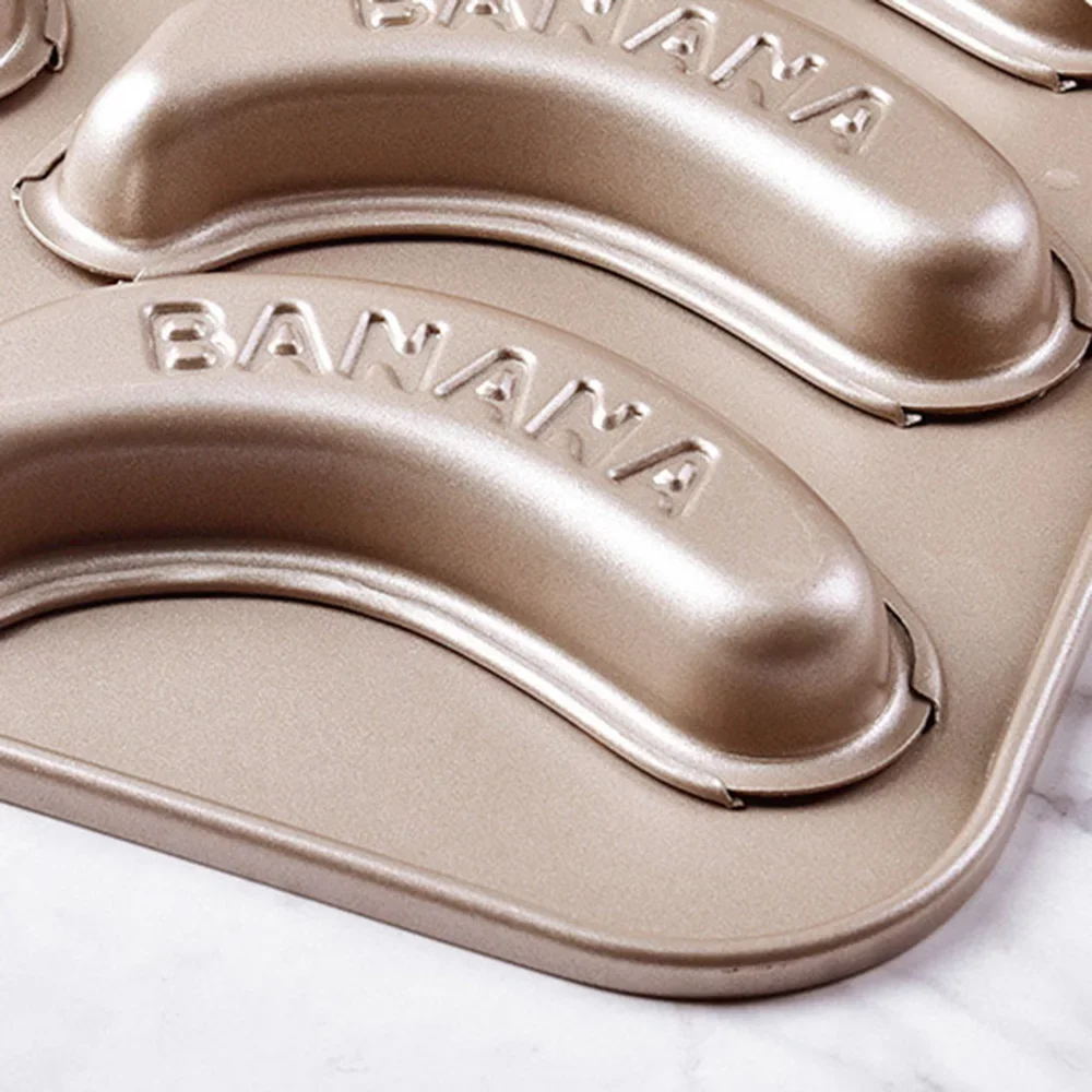 10 Hole Baking Pan Carbon Cake Baking Mold Baking Tray Non-Stick Muffin DIY Banana Cake Pan Moulds Baking Pans Bakeware Tools - 5