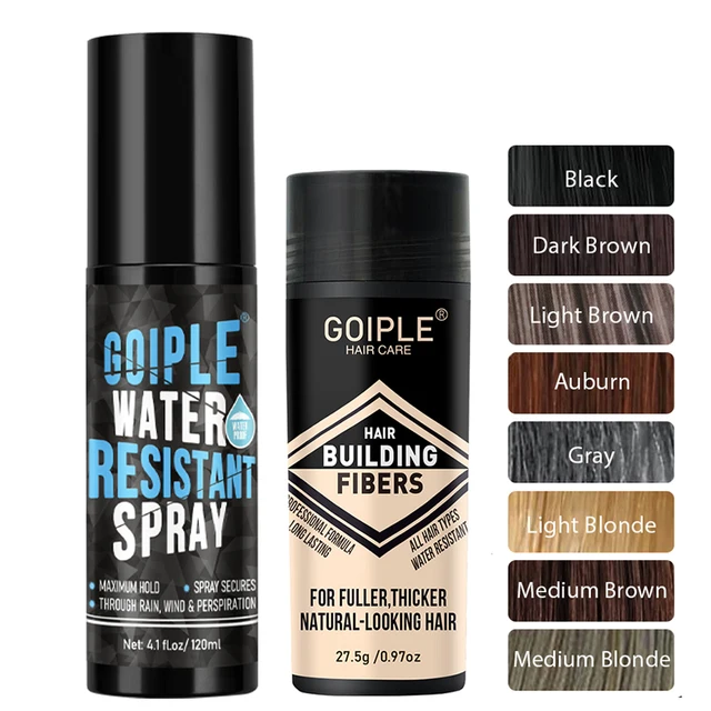 Spray imperméable pour fibres capillaires à tenue maximale, fibres de renforcement capillaires, parfait pour un usage toute la journée, Spray Fiberhold pour cheveux fins ou amincissants 1
