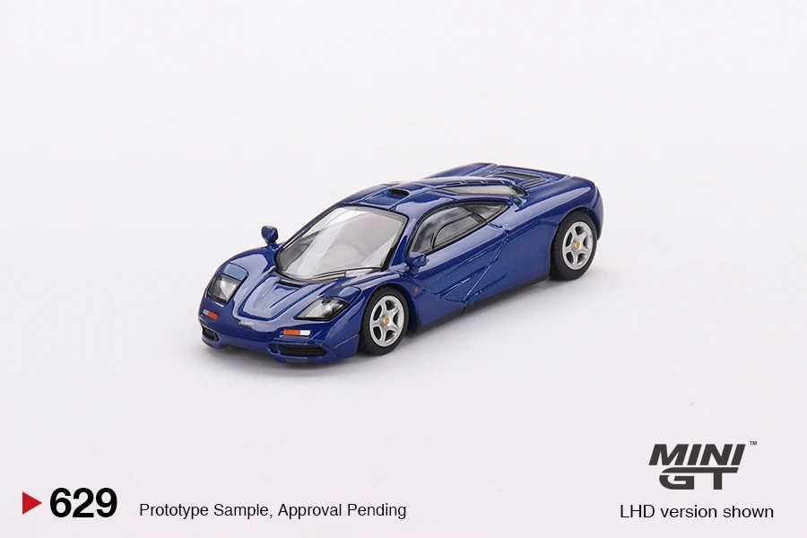 

Модель автомобиля под давлением MGT 1:64 McLaren F1, цвет синий кобальт