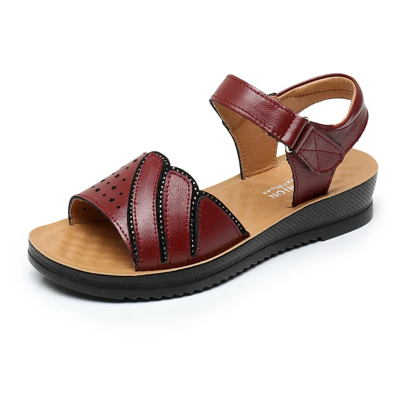 Amazon Sandalias De Piel Mujer 2020 Sandalias De Verano De Piel