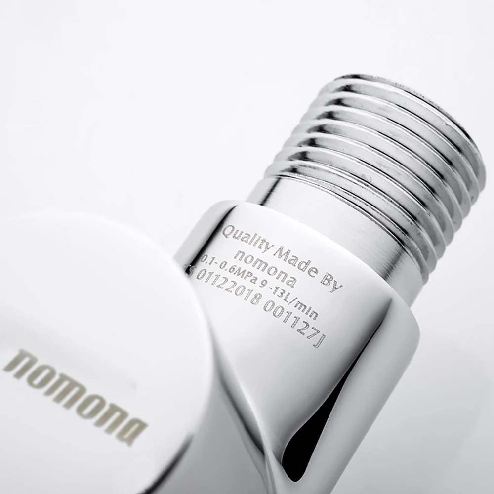 nomona Dishwasher and Washing Machine Faucet for Wall Mounted Cold Water Bibcock Male G1/2" to Male G3/4" Angle valve