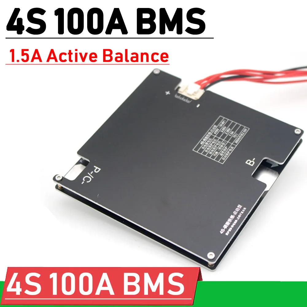 4S12V100AActiveBalanceLithiumBatteryProtectionBoardBMSLifePo4