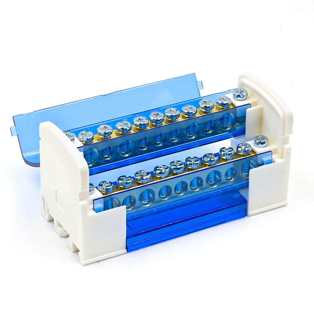 1pcs WDH-211 Terminal Block Reliable Electrical Connection Screw Type Durable Compact DIN Rail Mount 3