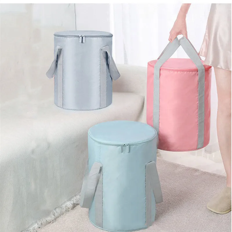 Foldable Foot Tub Portable Bath Bag Wash Basin Water Bucket Large Capacity Bath Feet Spa Massage Washing Tub For Outdoor Travel