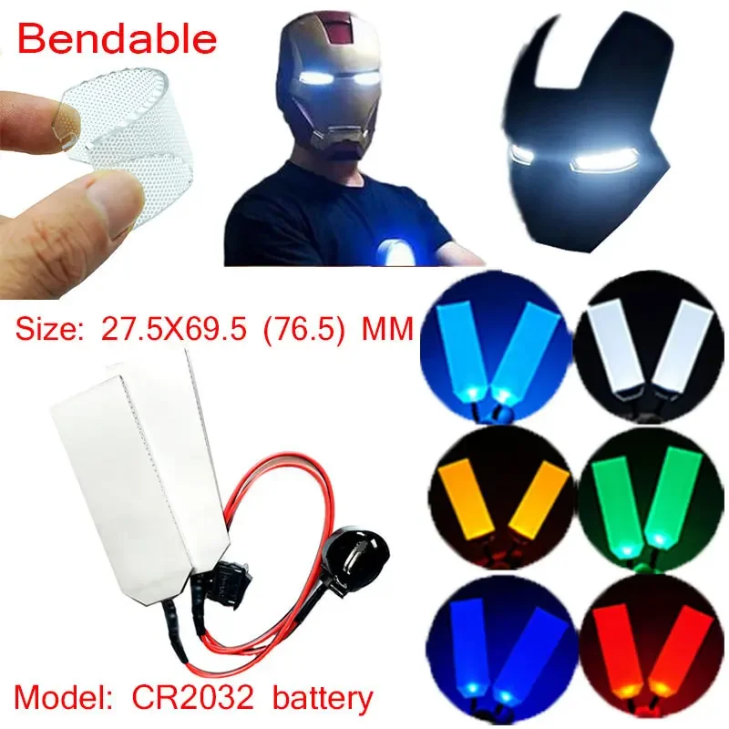 Kit Occhi LED Pieghevoli Fai Da Te Per Maschere Cosplay Iron Man Kit Occhi LED Pieghevoli Fai Da Te Per Maschere Cosplay Iron Man