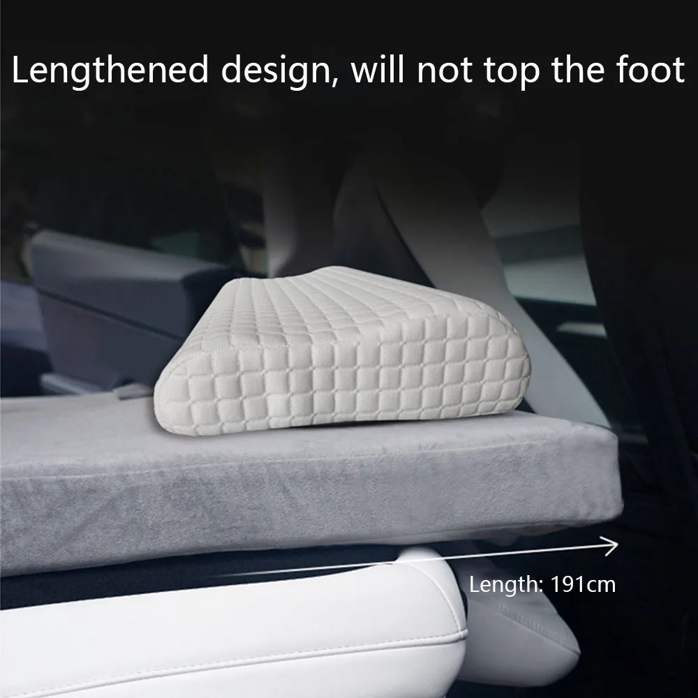 Car Bed Non-Inflatable Car Mattress Tesla Model 3/Y Memory Foam Sleeping Travel Bed Folding Camping Mattress Accessories