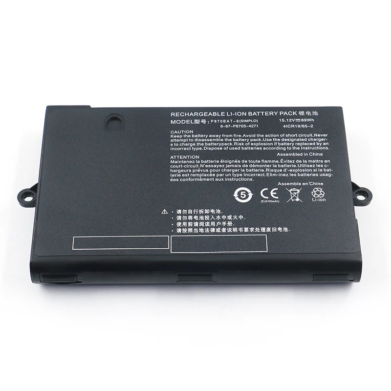 Bateria do Portátil para Clevo P870bat8 P775dm3 P8700s P870tm-g P870dm3 P870km P870tm1-g 697-p870s4272 Sager Np9870 Np9870-s 15.12v - Imagem 2