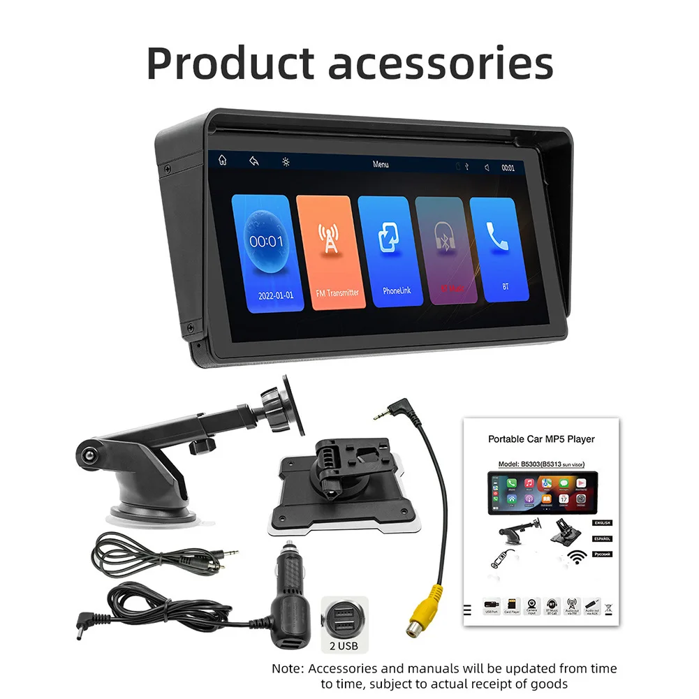 

1pc 10.26 Inch HD Touch Screen Dash Cam CarPlay Car DVR Video Recorder Rear Mirror Accessories For Vehicles