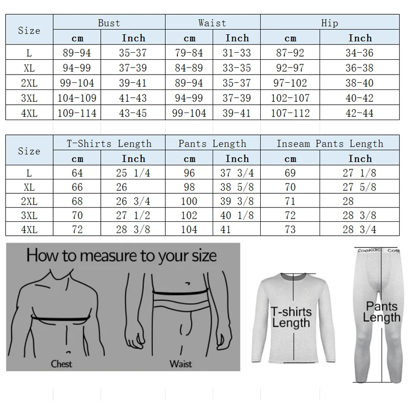 Description Picture 2 of itemMens Set of 2 Thermal Underwear Suit Ultra Soft Long Johns Fleece Lined Keep Warm Undershirts Cold weather Bottoming Shirt Suits