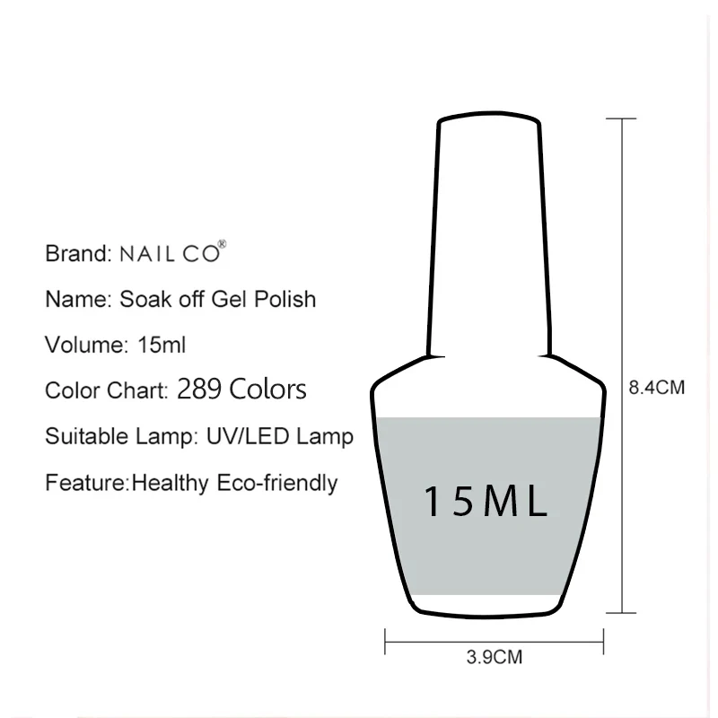NAILCO UV 젤 네일 폴리시, 여름 컬러, 레이키리 하이브리드 버니스 네일 젤, LED 네일 아트 젤 락 디자인 세트, 매니큐어 시리즈, 15ml