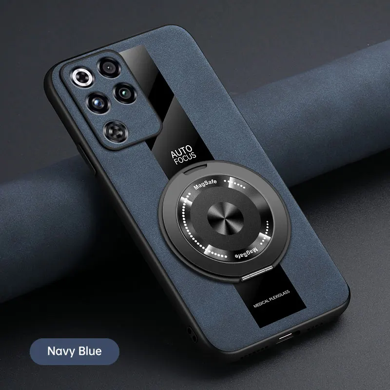 Luxury Leather Brushed 360° Rotating Stand Shockproof Case Cover