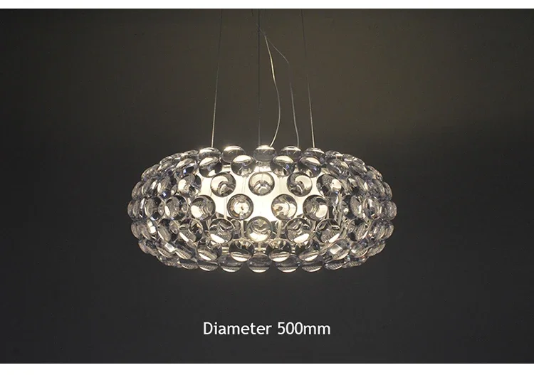 Description Picture 6 of itemArt Acrylic Pendant Light Kitchen Island Restaurant Ceiling Light Living Room Bedroom Chandelier for Home and Decoration Lustre