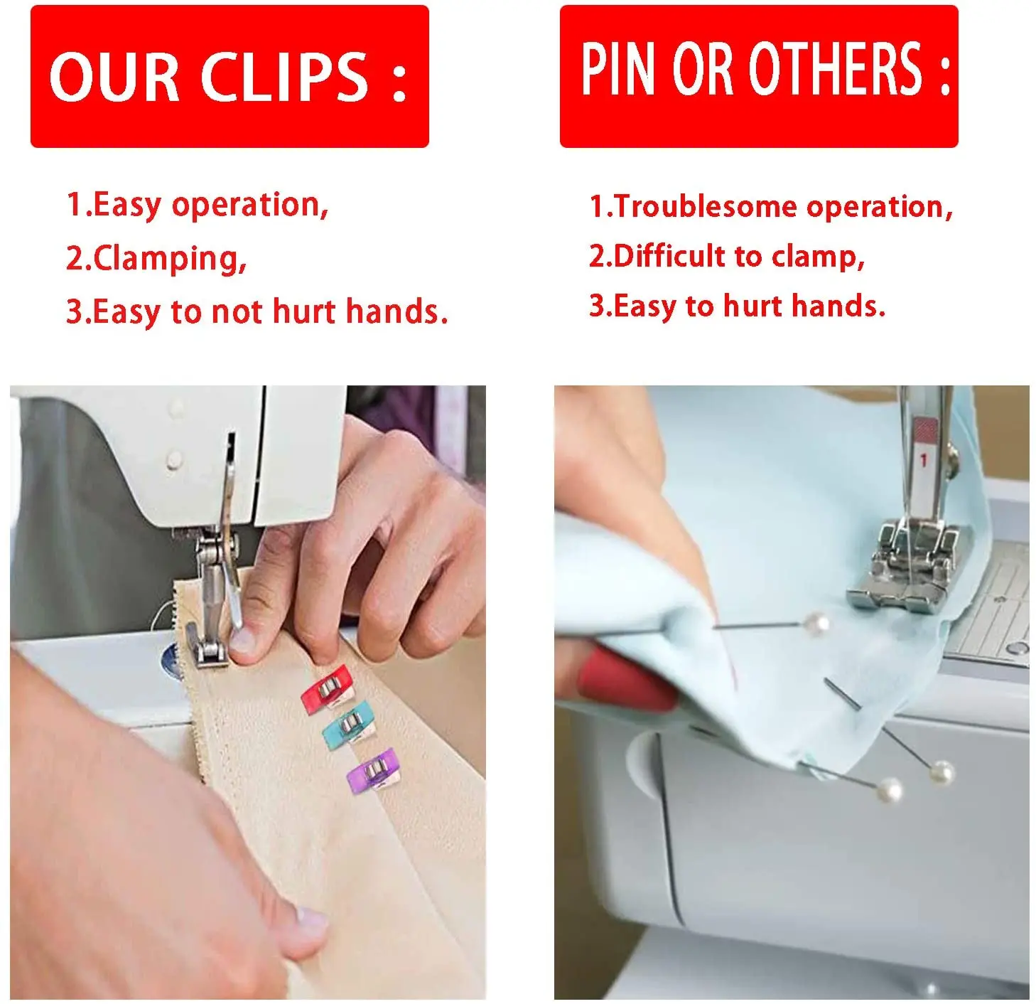 Sewing Clips Plastic Clips 50/20PCS Multipurpose Sewing Clips Colorful Plastic Binding Clips For DIY Quilting Sewing Craft Binding Tools