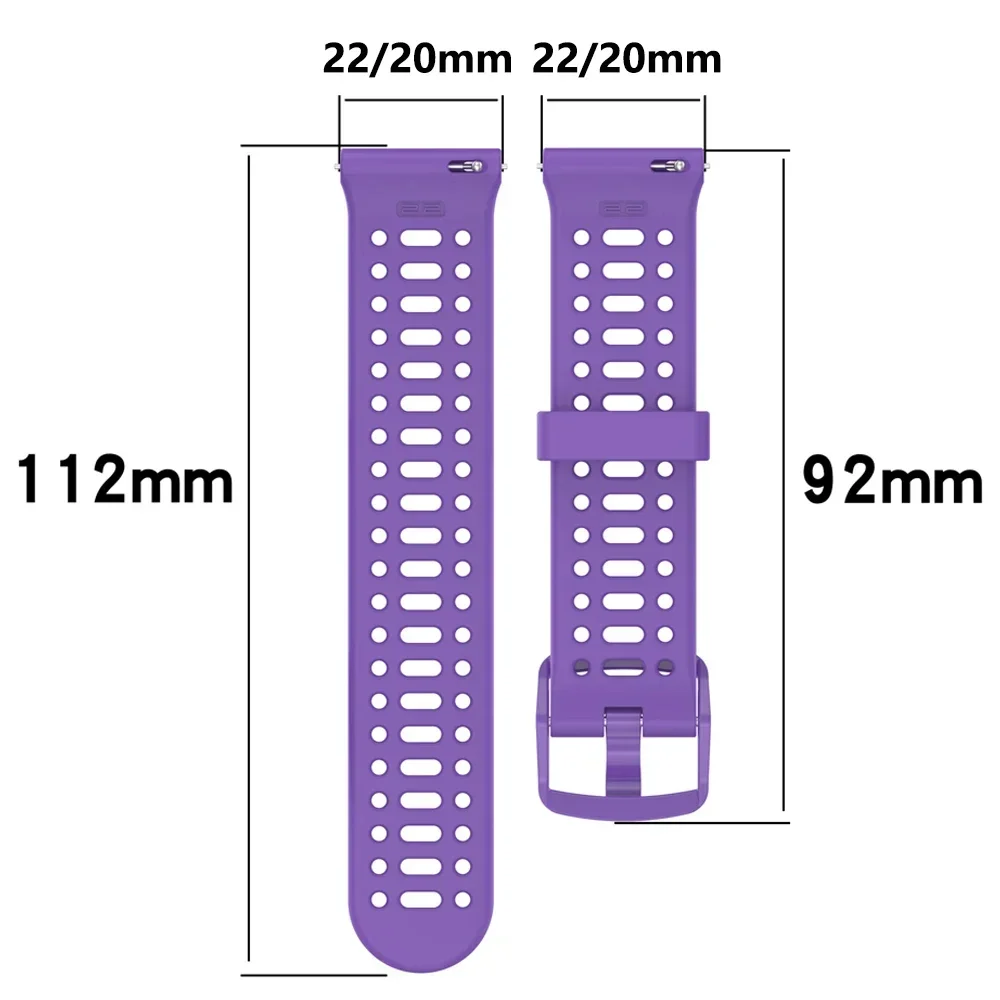 Premium Silicone Watch Band, 20/22mm - Elegant Wrist Strap