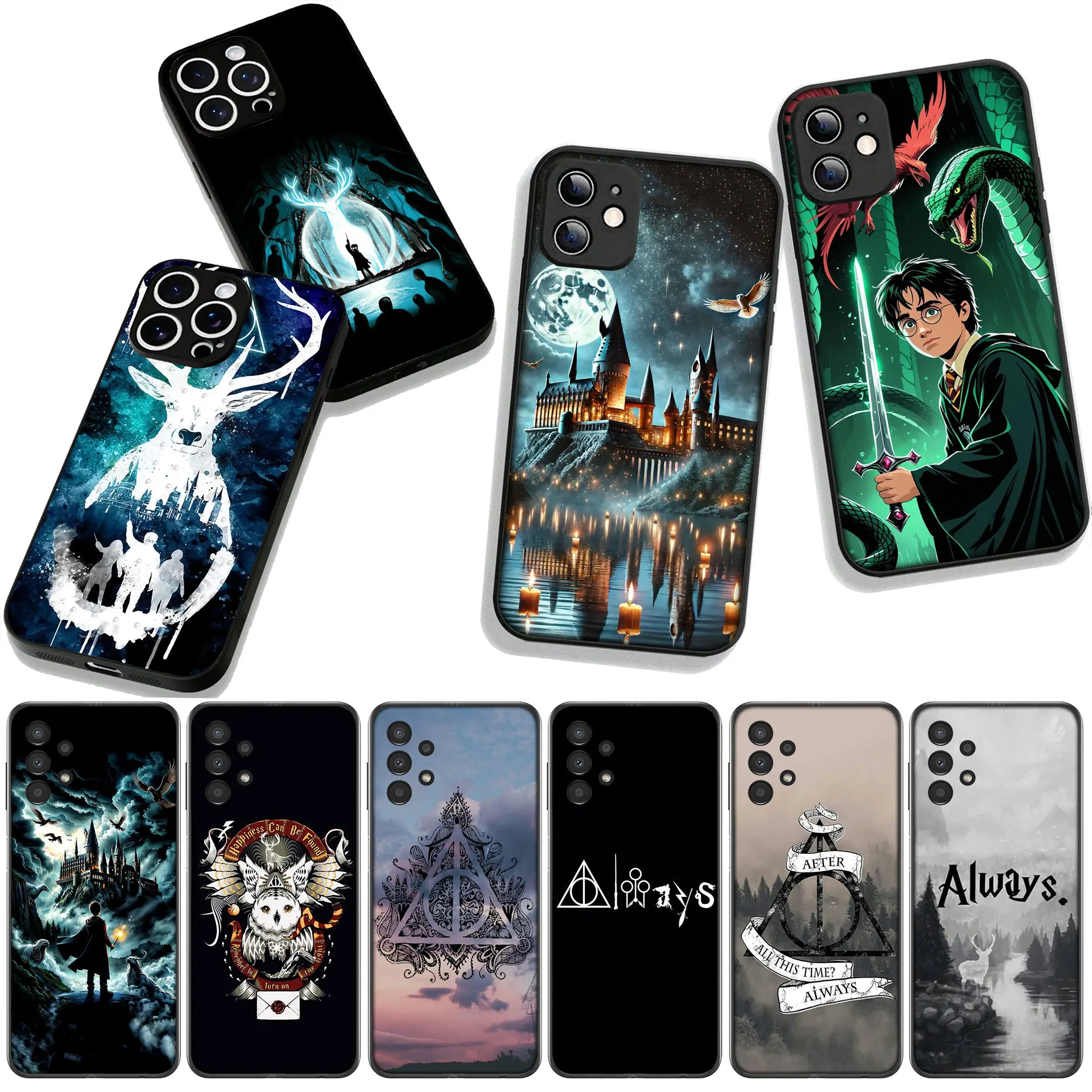 Whimsical Owl & Wand Poster Art Phone Case Cover