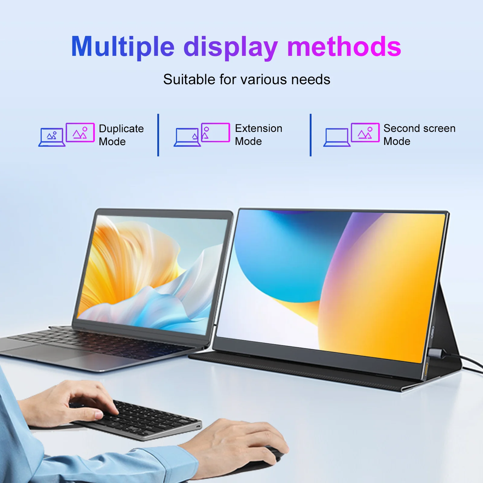 شاشة محمولة 13.3 بوصة شاشة ألعاب FHD 2560x1600 شاش...