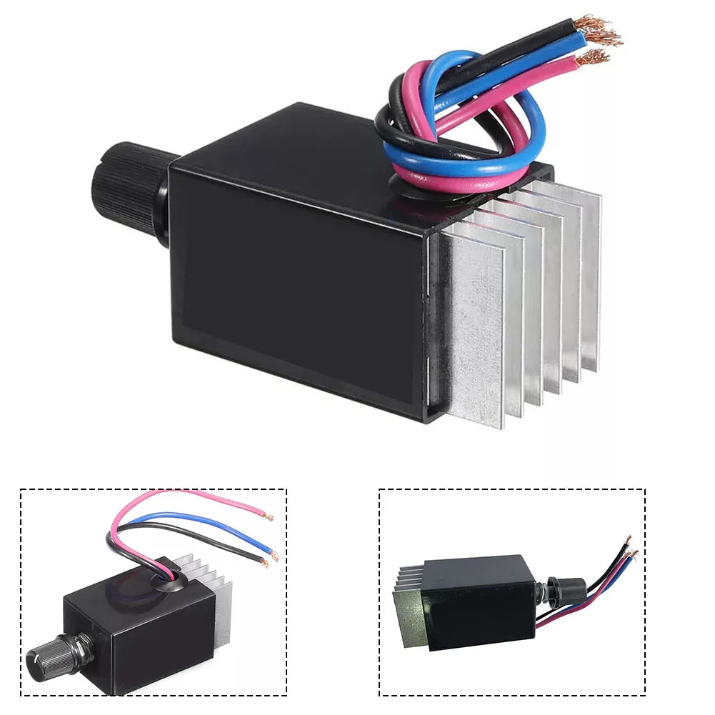 Cooling Systems 12V 24V Controller Adjustable Fan Speed Controller Heat Sink Electric Motor Rheostat