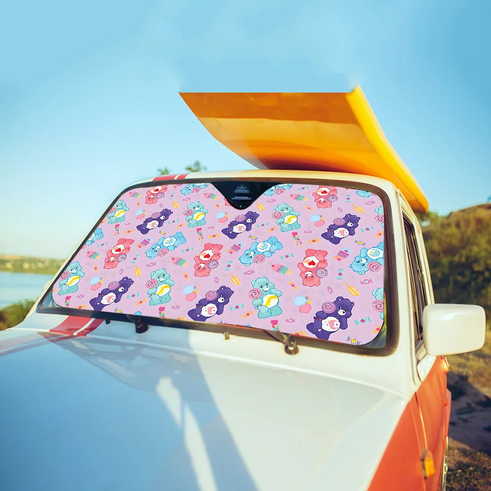 Cute Care B-Bears Anti-Scratch Windschutzscheibe Sonnenschutz Autofenster Windschutzscheibenabdeckung Sonnenschutz Auto Sonnenblende Autoabdeckungen Auto Solar – Detail 13