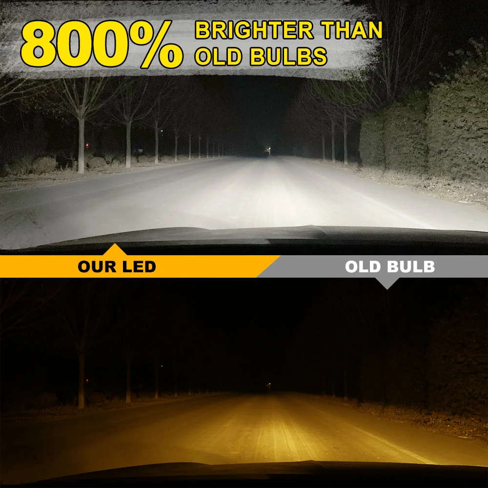 880 LED 자동차 안개등 20000LM 90W 고출력 6000K 흰색 자동 안개 램프 닷지 다코타 1997 1998 1999 2000 2001 2002 2003 2004