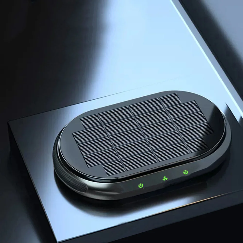 Car USB Solar Portable Car Air Freshener With Filter Auto Negative Ion Generator Air -Purifier Perfume Aromatherapy Machine