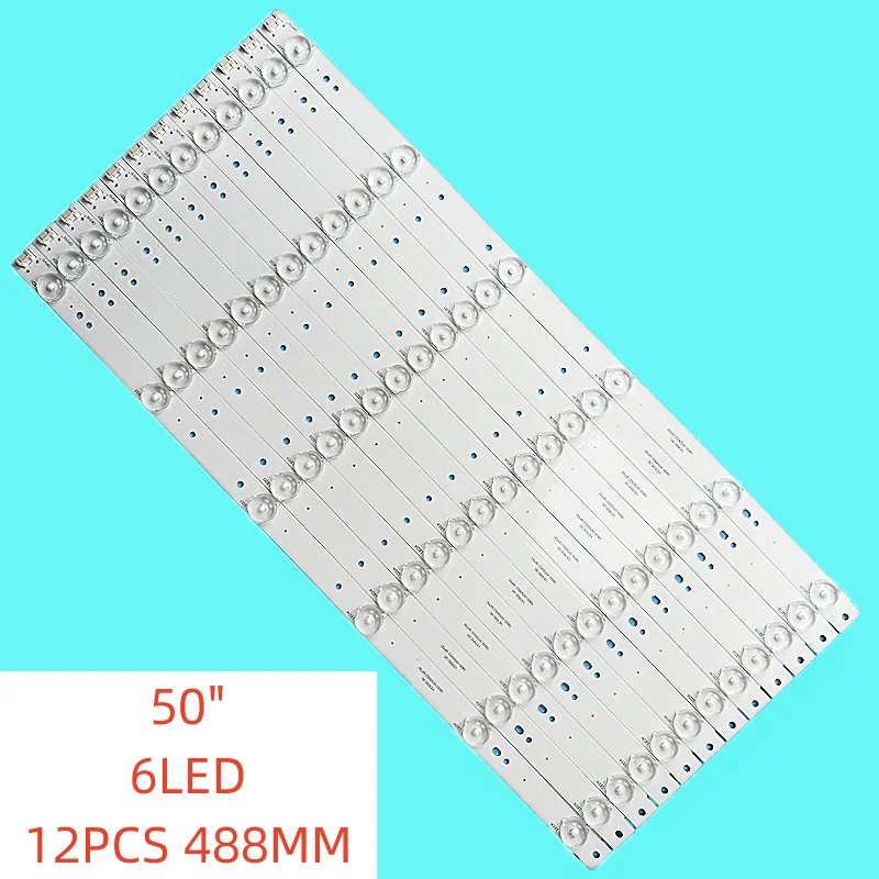 

12 шт., новая светодиодная лента для подсветки для 50E5DHR 50X5 50X3 50M6 5800-W50002-0P00/2P00 5800-W50002-6P00/6P10 50E3000 50E3500