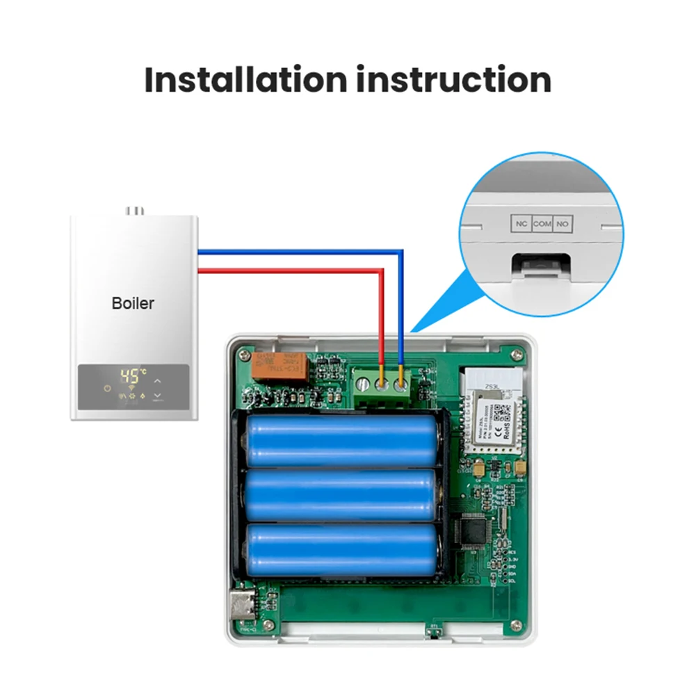 Water Boiler Thermostat With LCD Screen Easy Installation Home Thermostat For Home Use images - 6