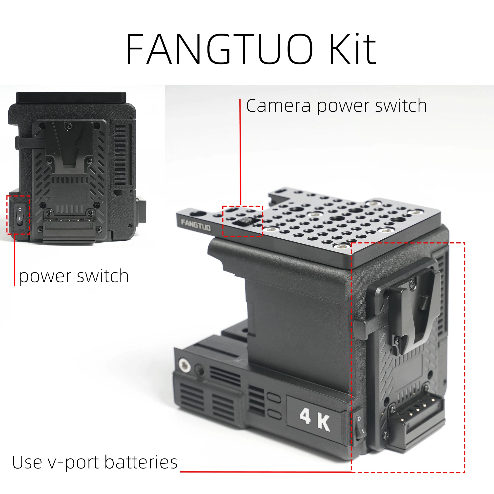 Suitable for Sony FX3A film camera v-port battery kit expanded aluminum alloy ch
