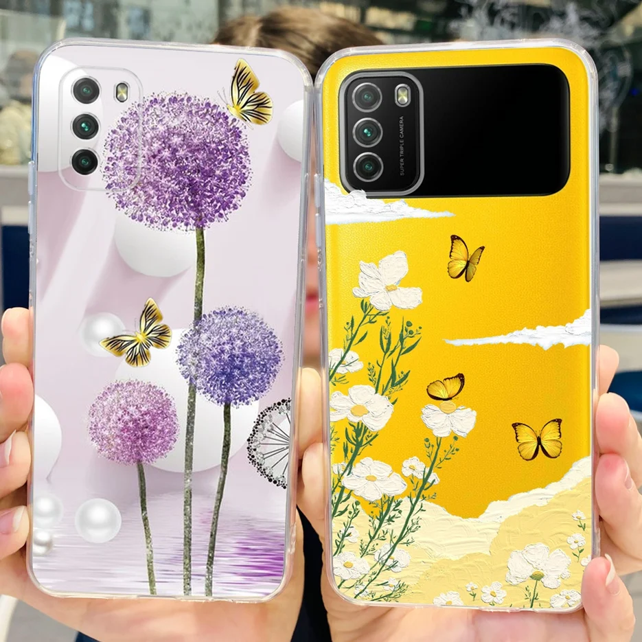 For Xiaomi Poco M3 Case Fashion Painted Cover Silicone Soft TPU Phone Case For Xiaomi PocoM3 Poco M3 Pro 5G Back Cover Coque phone case phone protector cover