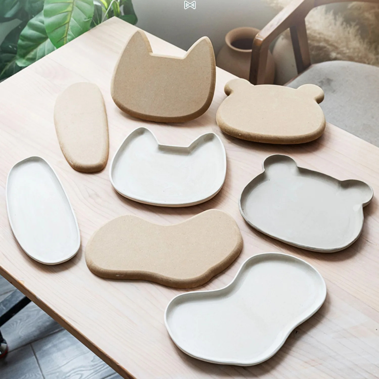 Ceramics Plate Forming Molds Pottery Tools Printing Blank Density Board Clay Handbuliding Prototyping Geometric DIY Modeling Sup