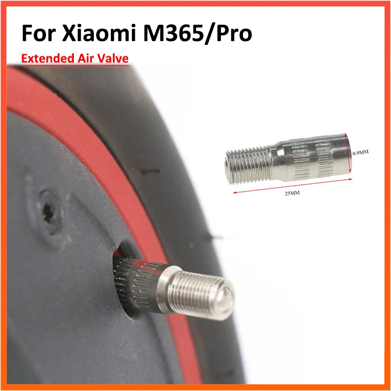 Valvola Dell'Aria Di Estensione Per Xiaomi M365 / 1S / Pro Max G30 Motore Elettrico Per Scooter Ruota Anteriore Parti Gonfiabili Dell'Ugello Dell'Aria