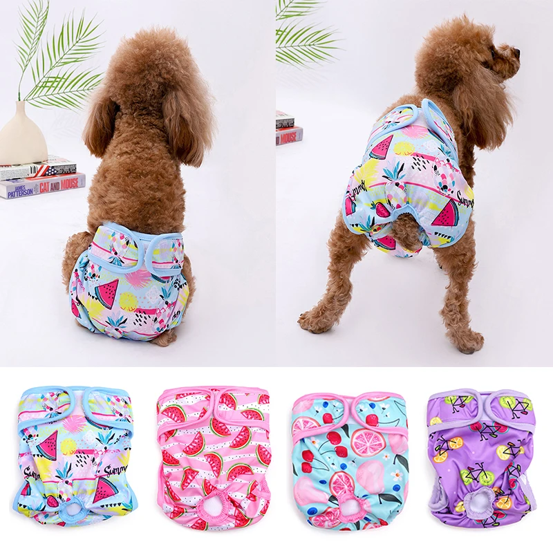 

Dog Diapers Physiological Pants Washable Female Dog Shorts Soft Girl Dogs Pants Pets Underwear Sanitary Panties