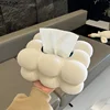 Creative Flocked Cloud Ceramic Tissue Box Desk Decoration White Cloud Shape Porcelain Tissue Box Bedside Table Paper Towel Case 5