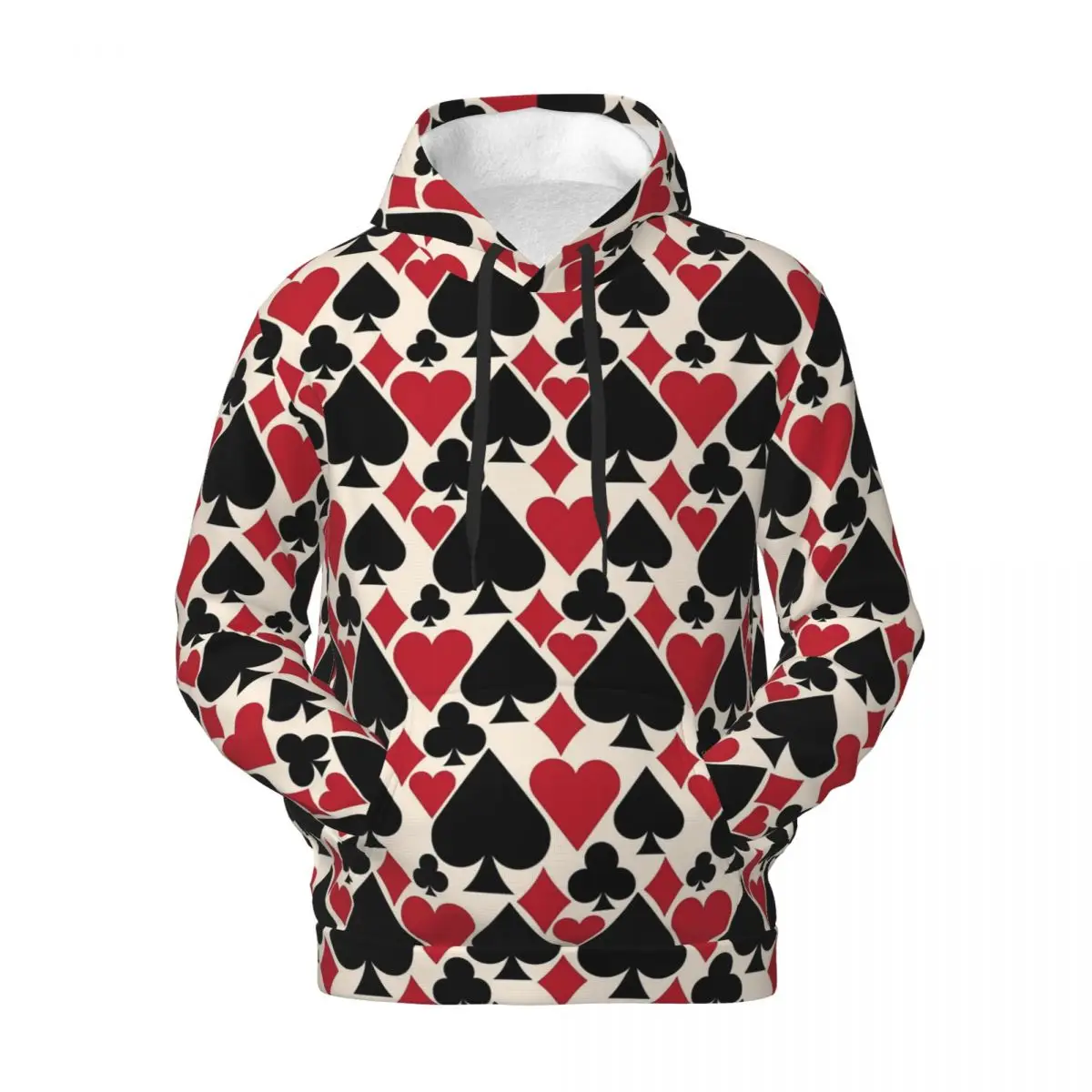 

Poker Cards Streetwear Hoodies Autumn Casino Fun Hip Hop Pullover Hoodie Couple Oversized Street Fashion DIY Warm Sweatshirts