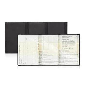 Transparent Plastic Document Sleeve Vehicle Registration And Insurance Card Holder for Car/Motorcycle Papers 1