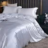 Luxury 100% Mulberry Silk Bedding Set with Duvet Cover Set Double King Queen Size Bedding Cover Kit 4pcs Bed Cover Bed Linen Set 5
