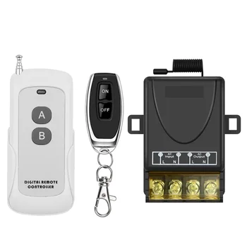 야외 조명용 무선 리모컨 RF 스위치, 집진기 시스템, 펌프 모터 선풍기 등 릴레이, 110V, 120V, 240V, 220V, 30A