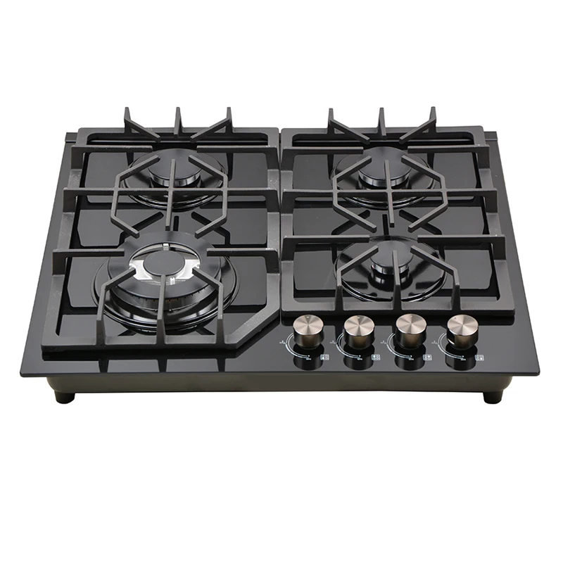 Factory OEM/ODM/CKD/SKD Built-in 4 Burners Cooker Gas Hob/Cooking 60CM Gas Cooktop Glass Stove