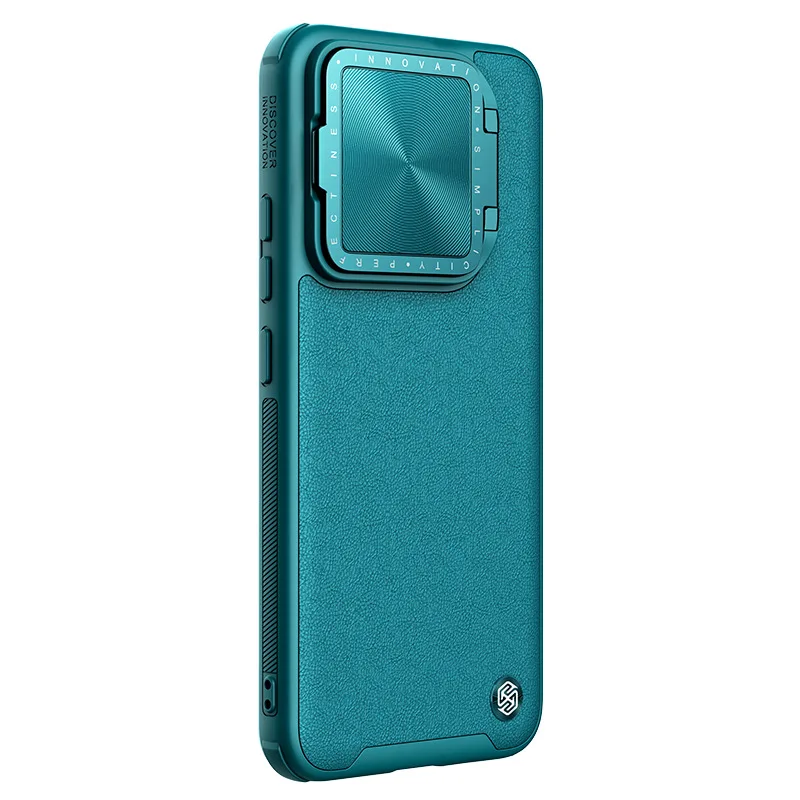 Nillkin Prop Leather Case For Xiaomi Mi 14 Mi14 Pro Lens Peeping Stand Cover With Card Slot Back Cover Cases