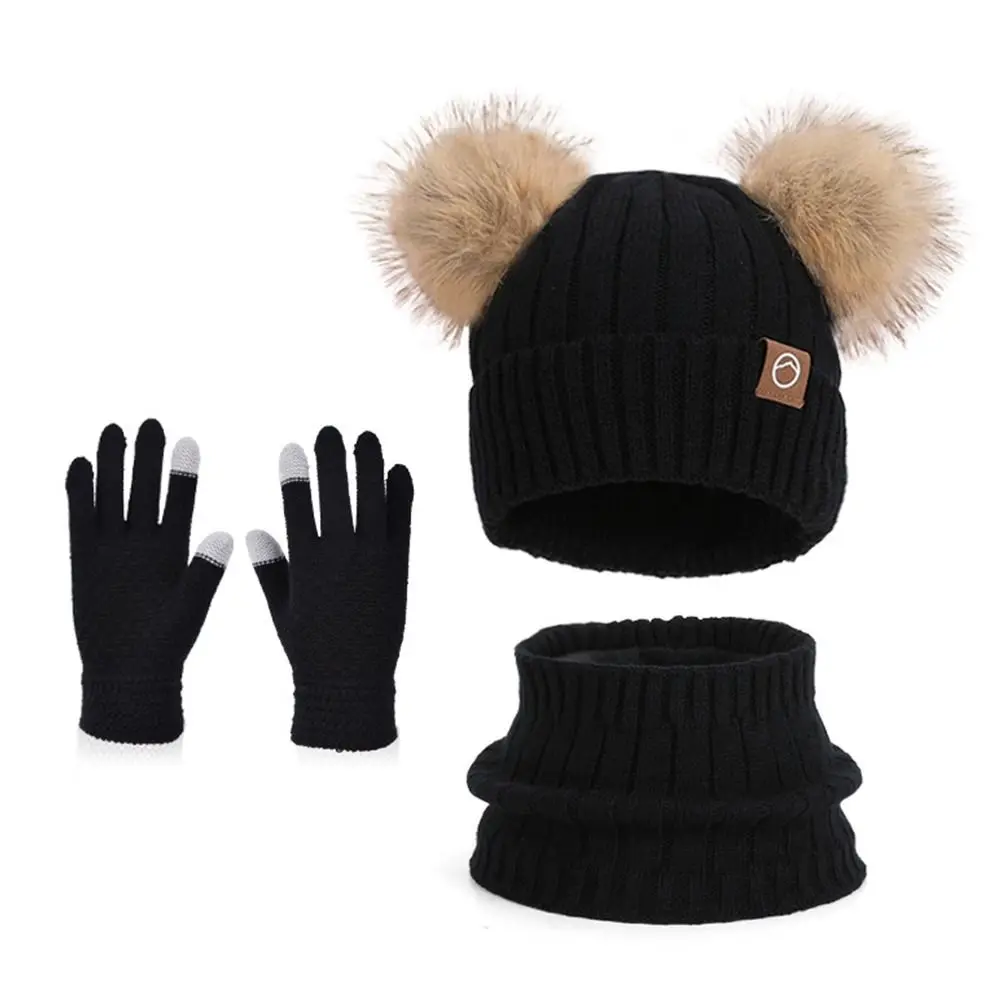 Fashion Warm Winter Hat Scarf Gloves Set S146cee52e5bb46f98e956f576ead83b3A
