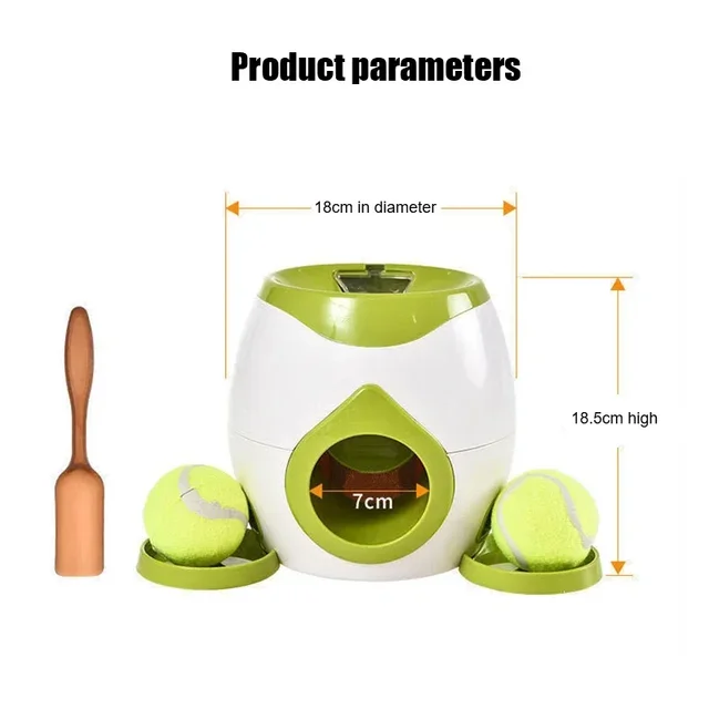 Pet Tennis Food  Reward Machine Interactive Ball Launcher Training Slow Food Toys Suitable for Cats and Dogs  Toy 2