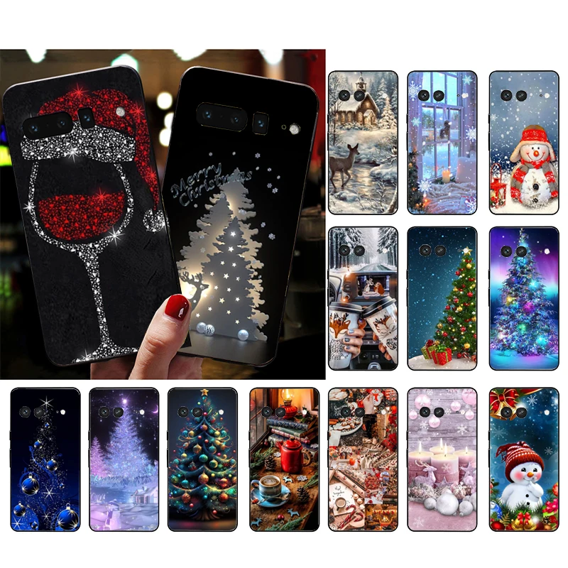 

Phone Case For Google Pixel 8 7 Pro 7A 7 6A 6 Pro 5A 4A 3A Pixel 4 XL Pixel 5 6 4 3 3A XL Merry Christmas Shell