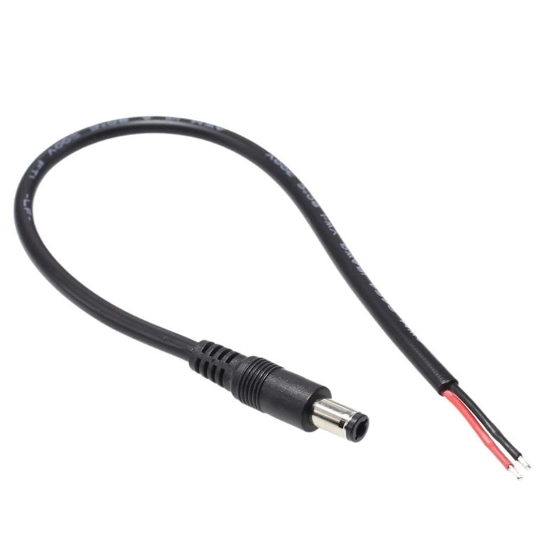 

Power Pigtail Cable, 2 Pin Plug Connector 6.3mmx3.0mm Male Plug to Bare Wire Open End Power Wire Supply Repair